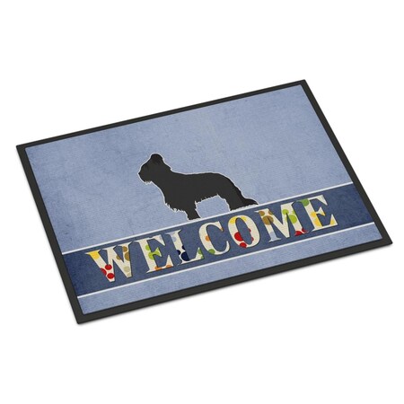 Carolines Treasures 18 x 27 in. Briard Welcome Indoor or Outdoor Mat BB5530MAT